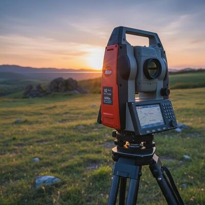 1Gの大容量データストレージを備えたライカトータルステーション、非プリズム距離1000m、高精度測量用の最小読み取り値1